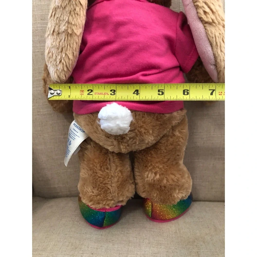 Build A Bear BAB Rabbit Pink/White Sequin Top & Glittery Shoes 15